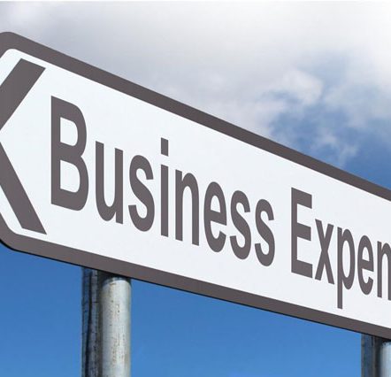business expenses sign